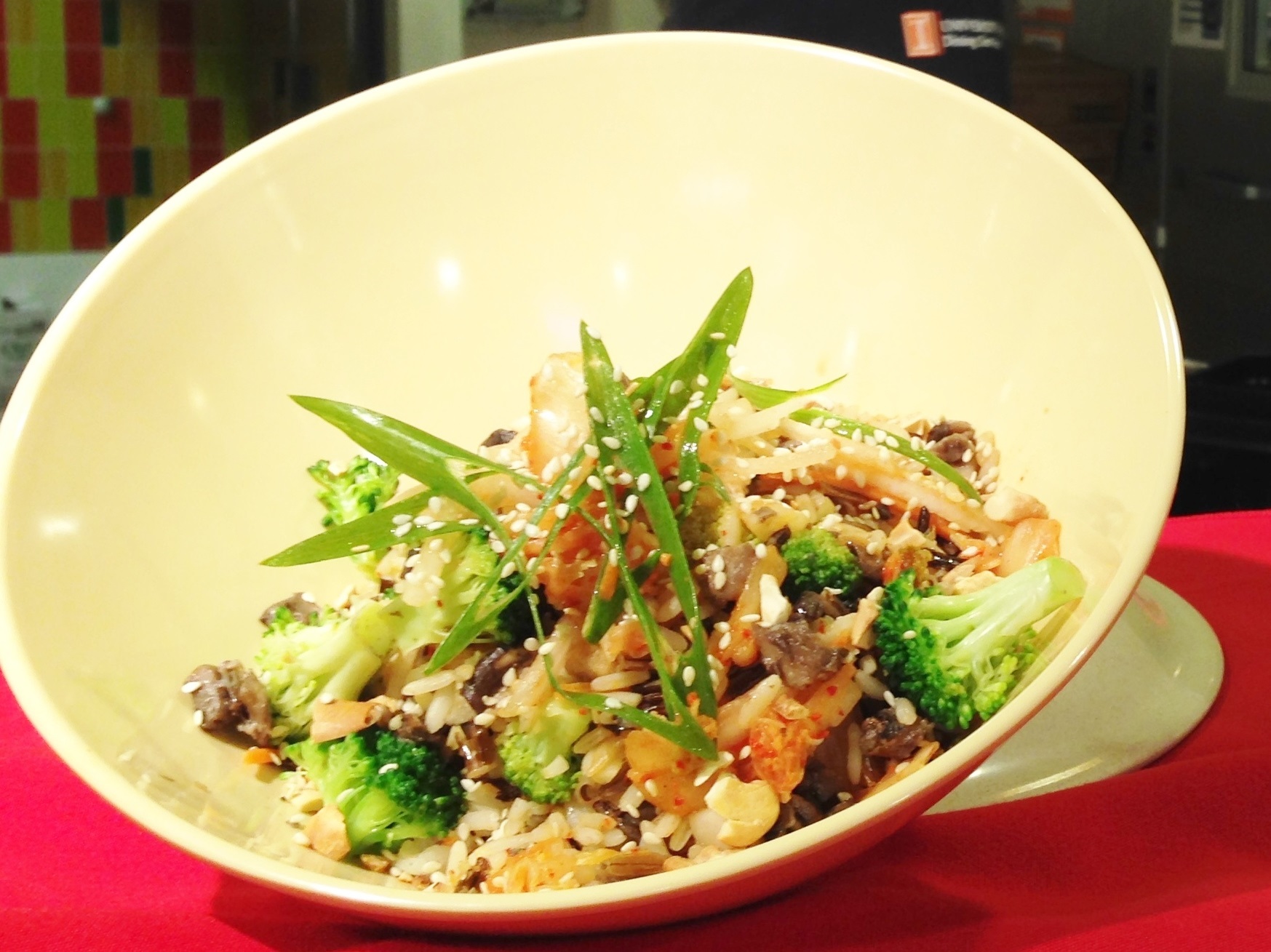 Kimchi Wild Rice with Broccoli & Cashew