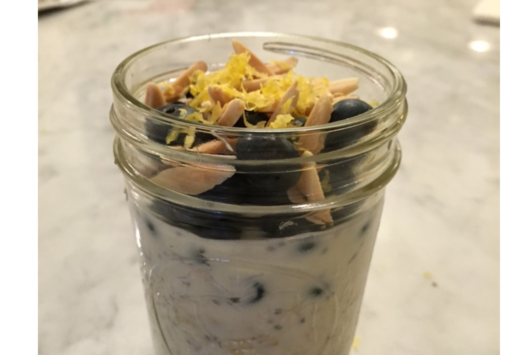 It’s Blueberry Season!  Blueberry Almond Overnight Oats