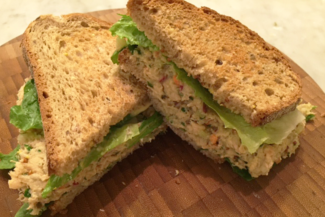 Recipe: Tuna Salad with Chickpea “Mayo”