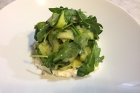 Summer Squash Salad with Basil Oil and Lemon Ricotta