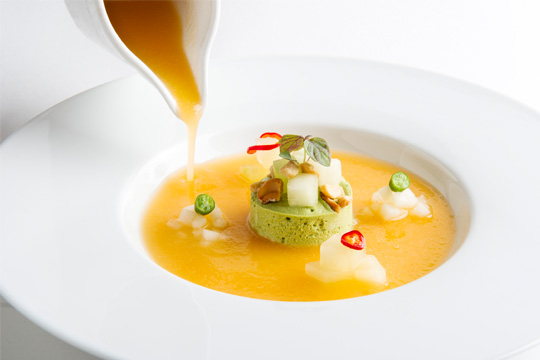 The Chilled Melon Soup, gluten-free and locally sourced